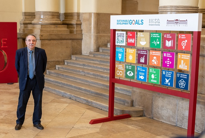 CREATIVE INFORMATION BOARDS DISPLAY SUSTAINABLE DEVELOPMENT GOALS AT BME